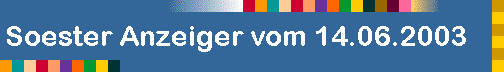 Soester Anzeiger vom 14.06.2003